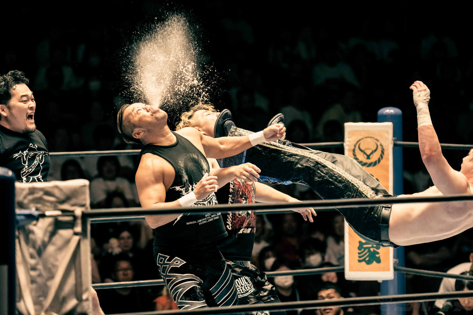 【新日本】25.7.6 後楽園ホール IWGPジュニアタッグ選手権 ワト&YOH vs DOUKI&SHO 後楽園ホール,金丸義信,高橋裕二郎