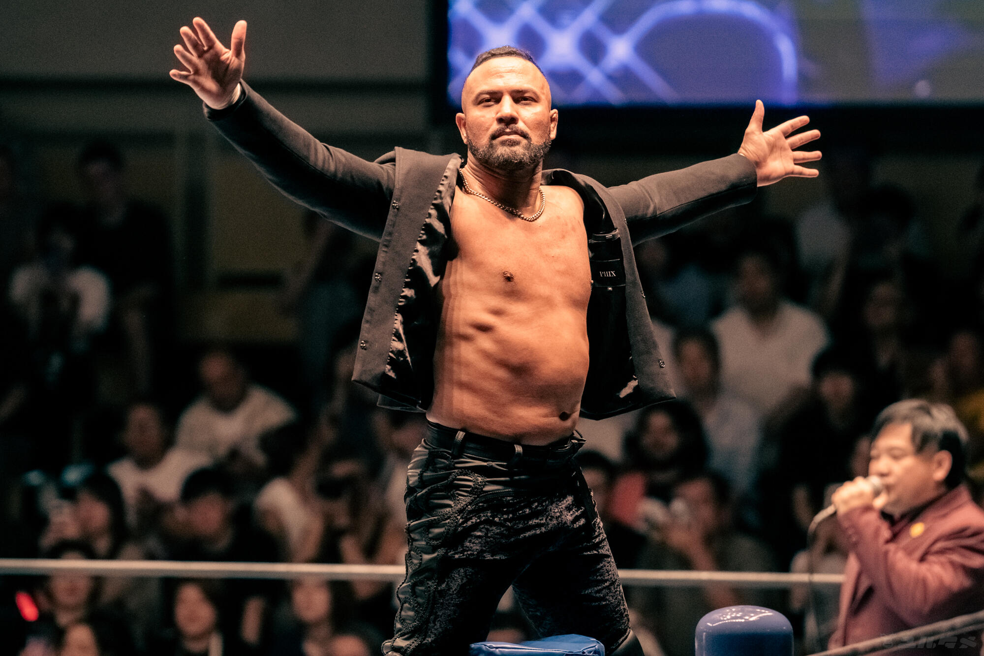 【新日本】25.8.7 後楽園ホール ロッキー&TAKESHITA vs 本間&海野 後楽園ホール,ロッキー・ロメロ